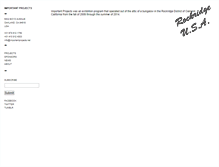 Tablet Screenshot of importantprojects.net
